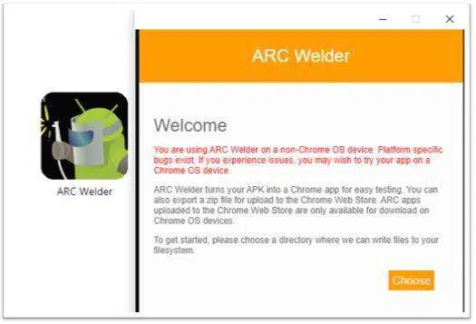 Launch ARC Welder